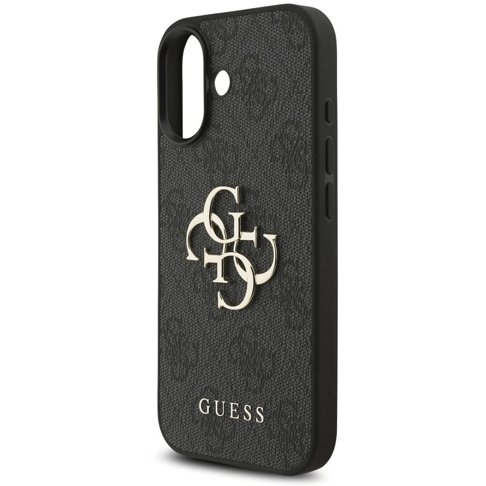Husă Guess iPhone 17 Hardcase 4G Classic Logo with Strap, negru – imagine 4