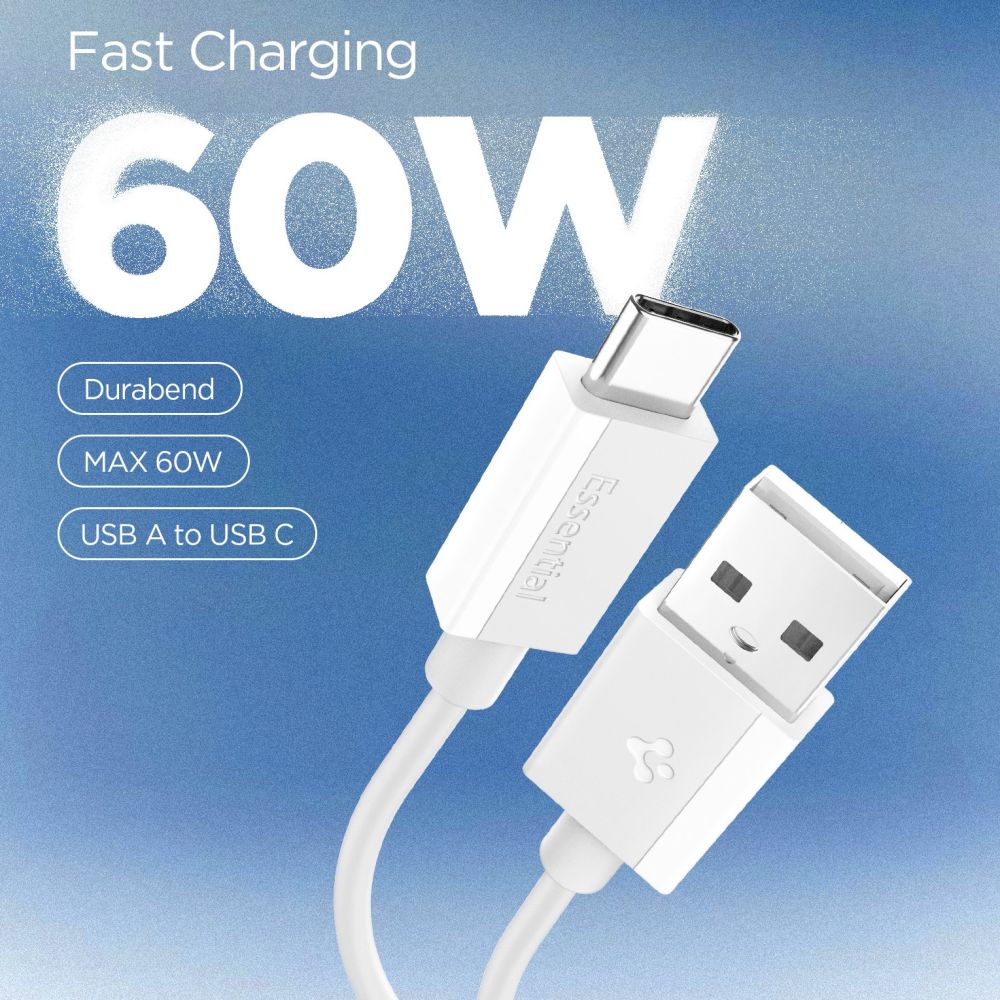 Cablu Spigen Essential EB6010AC USB-A la USB-C 1 m – imagine 3