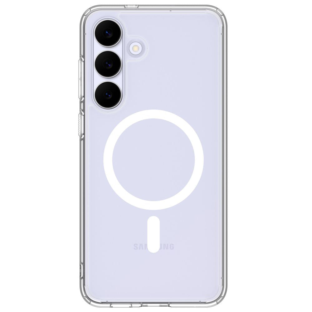 Husă Spigen Ultra Hybrid MagSafe Galaxy S25 FE – Transparent / Alb – imagine 3