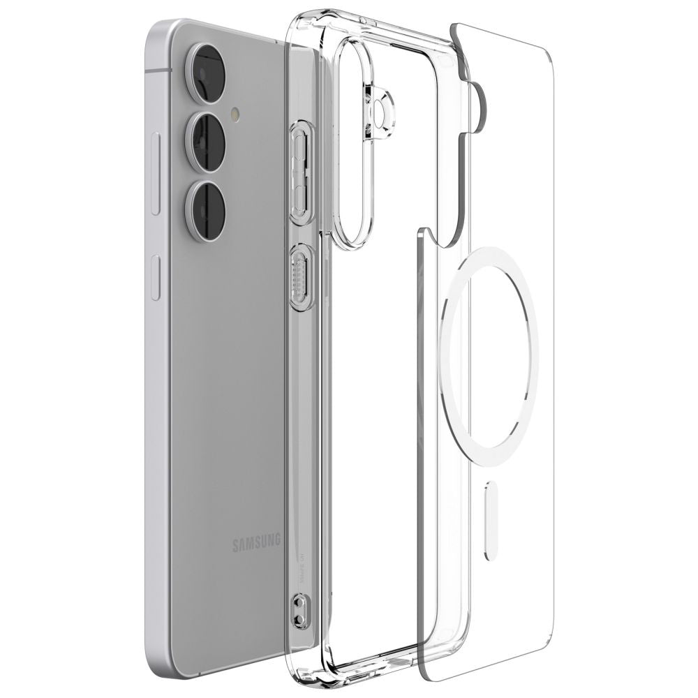 Husă Spigen Ultra Hybrid MagSafe Galaxy S25 FE – Transparent / Alb – imagine 4
