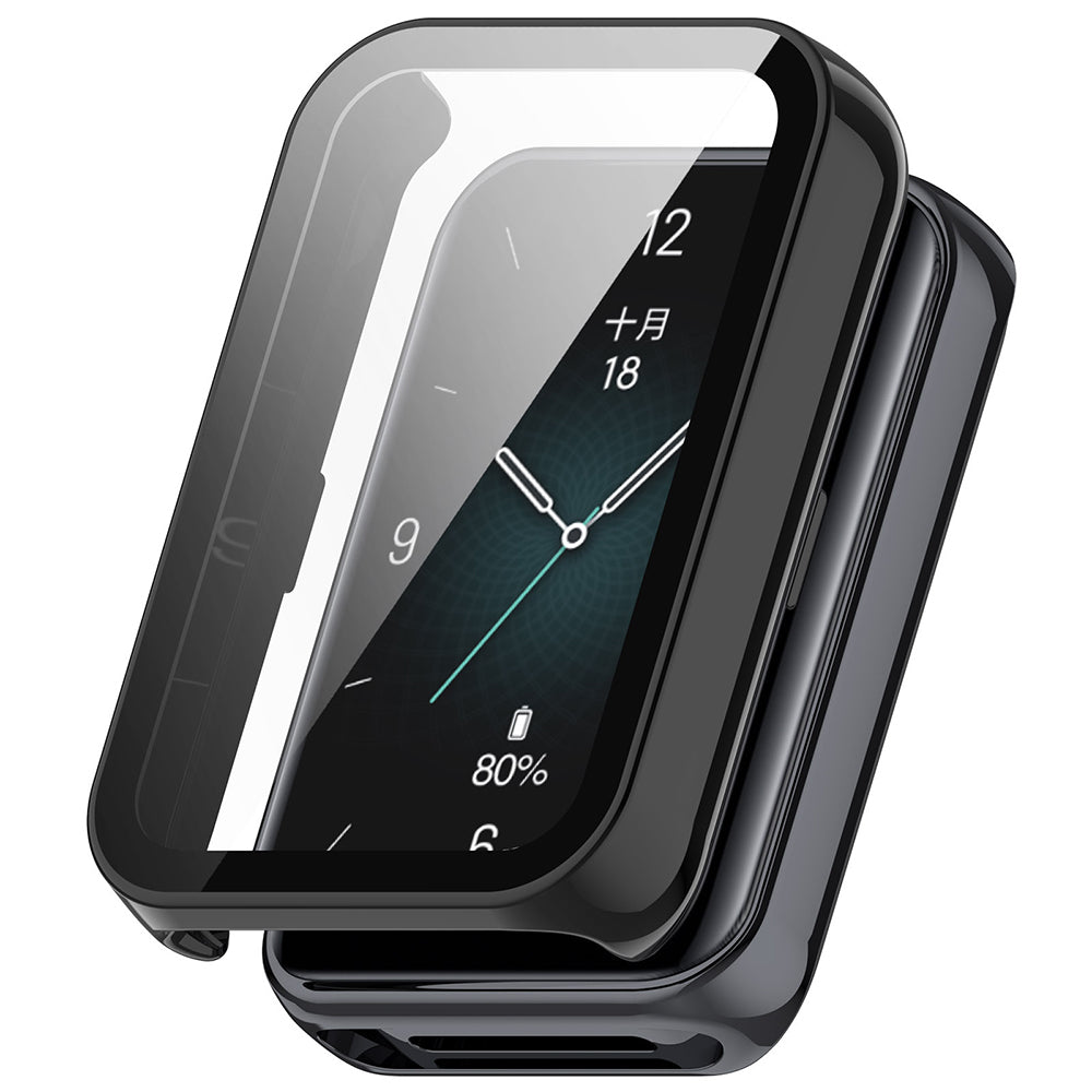 Husă cu folie Honor Band 10/Band 9 Techsuit Defense360 Pro, negru – imagine 1