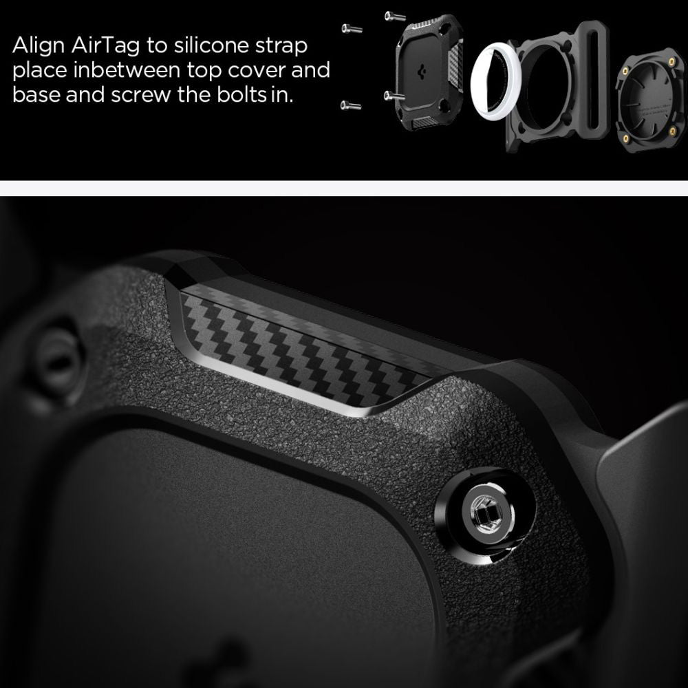 Suport AirTag zgardă Spigen Tough Armor – imagine 2