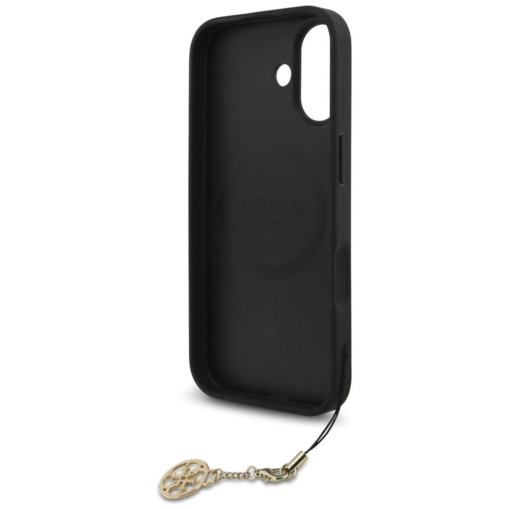 Husă Guess iPhone 17 Hardcase 4G Charm Cradle MagSafe, negru – imagine 1