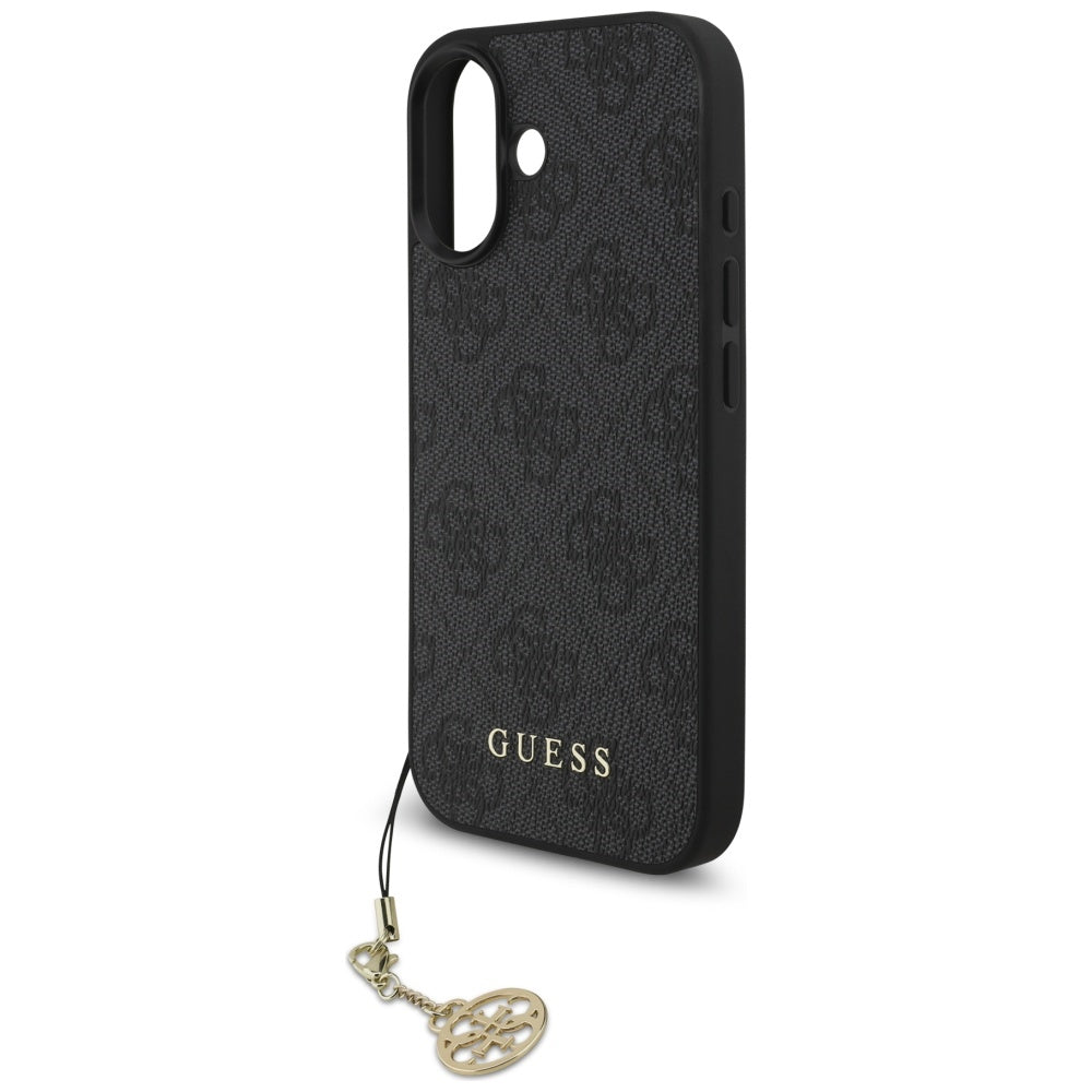 Husă Guess iPhone 17 Hardcase 4G Charm Cradle MagSafe, negru – imagine 5