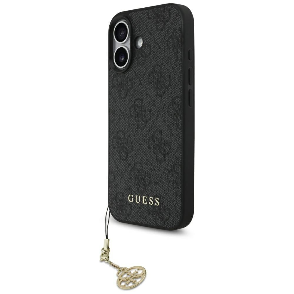 Husă Guess iPhone 17 Hardcase 4G Charm Cradle MagSafe, negru – imagine 3