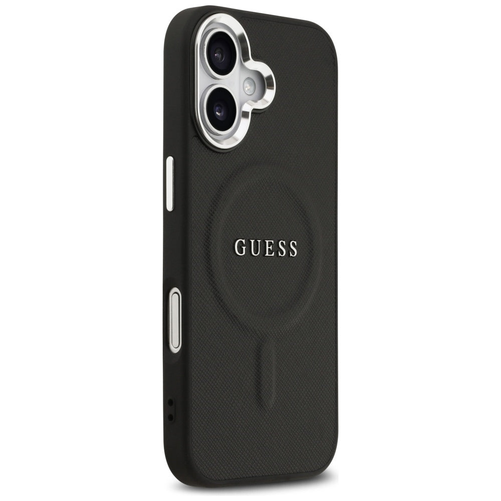 Husă Guess iPhone 17 Hardcase Classic Logo MagSafe, negru – imagine 3