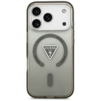 Husă Guess iPhone 17 Pro IML Gradient Triangle Logo MagSafe, kaki – imagine 2