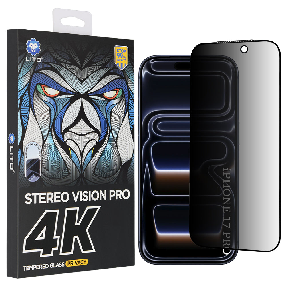 Folie privacy Lito D+ Max 4K iPhone 17 Pro – imagine 1 din 3