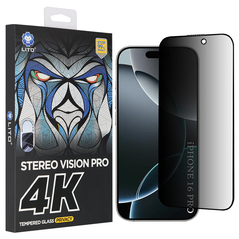 Folie privacy Lito D+ Max 4K iPhone 17 / 16 Pro – imagine 1 din 3
