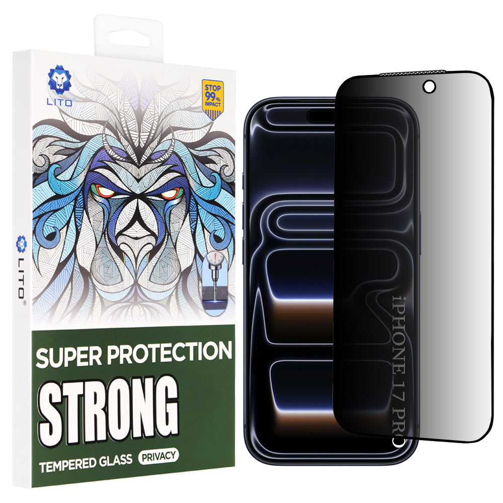 Folie privacy Lito D+ Max Strong iPhone 17 Pro – imagine 1 din 3