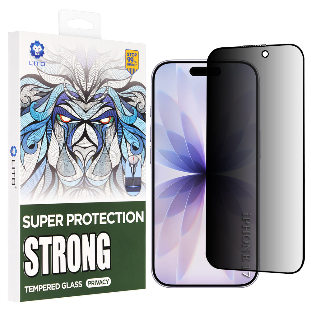 Folie privacy Lito D+ Max Strong iPhone 17 / 16 Pro – imagine 1 din 3