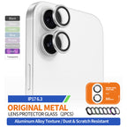 Protecție lentile Blueo ramă metalică iPhone 17, 2 buc. – Negru – imagine 3 din 10