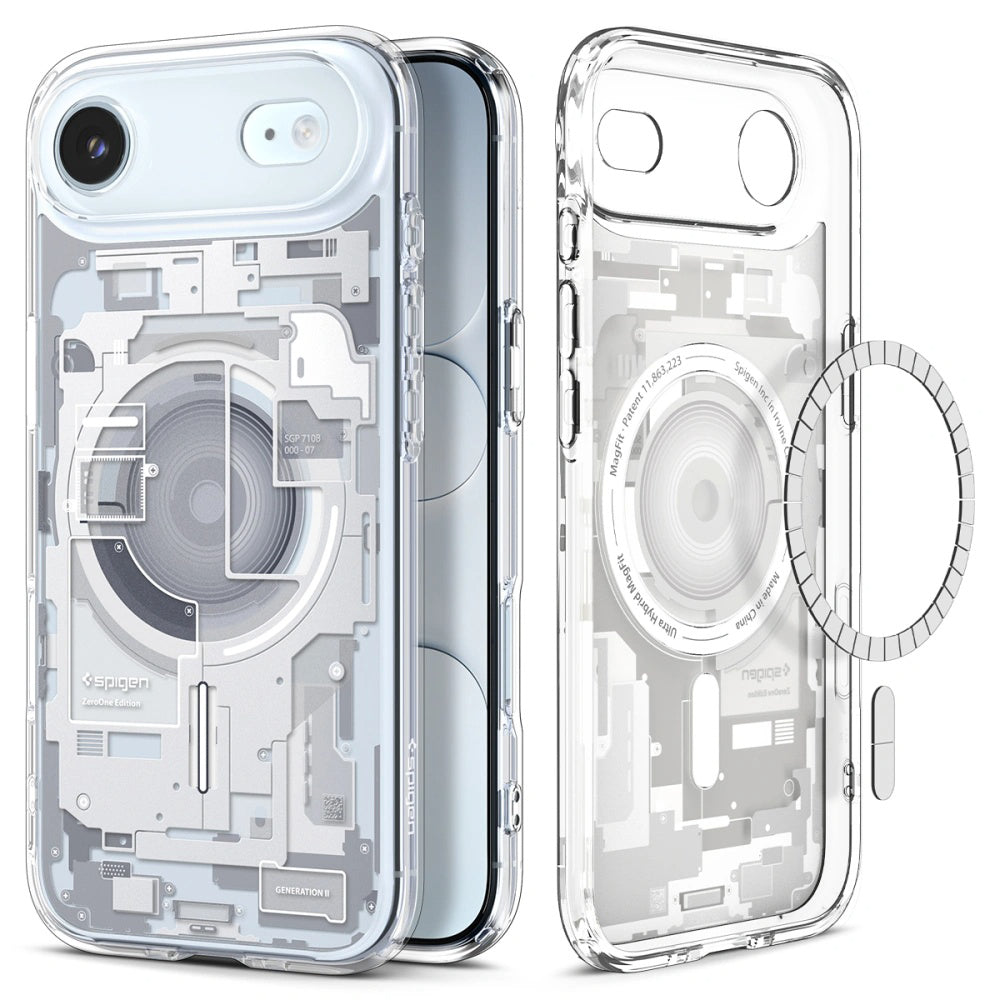 Husă Spigen Ultra Hybrid Zero One MagSafe iPhone Air – Alb – imagine 10