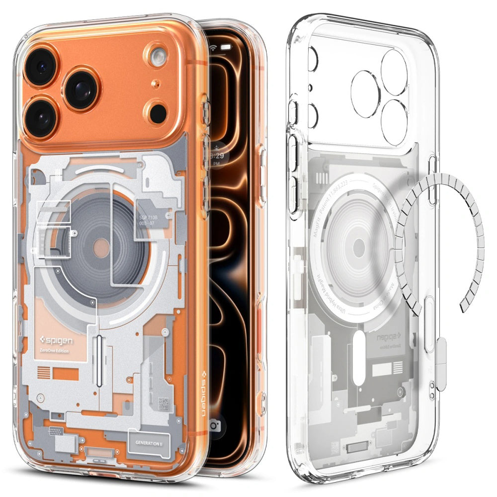 Husă Spigen Ultra Hybrid Zero One MagSafe iPhone 17 Pro – Alb – imagine 10