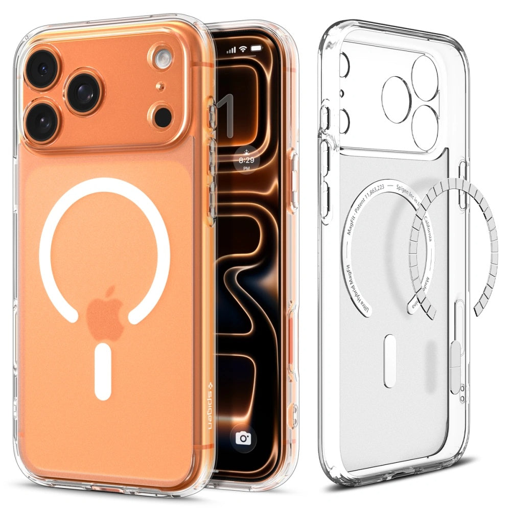 Husă Spigen Ultra Hybrid MagSafe iPhone 17 Pro Max – Frost White (alb mat) – imagine 11