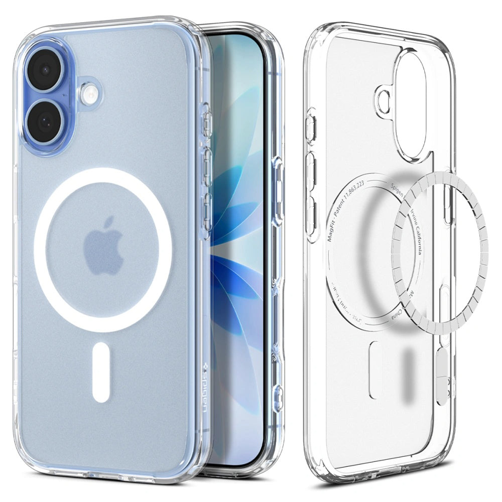 Husă Spigen Ultra Hybrid MagSafe iPhone 17 – Frost White (alb mat) – imagine 13