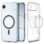 Husă Spigen Ultra Hybrid MagSafe iPhone Air – Transparent / Grafit – imagine 9