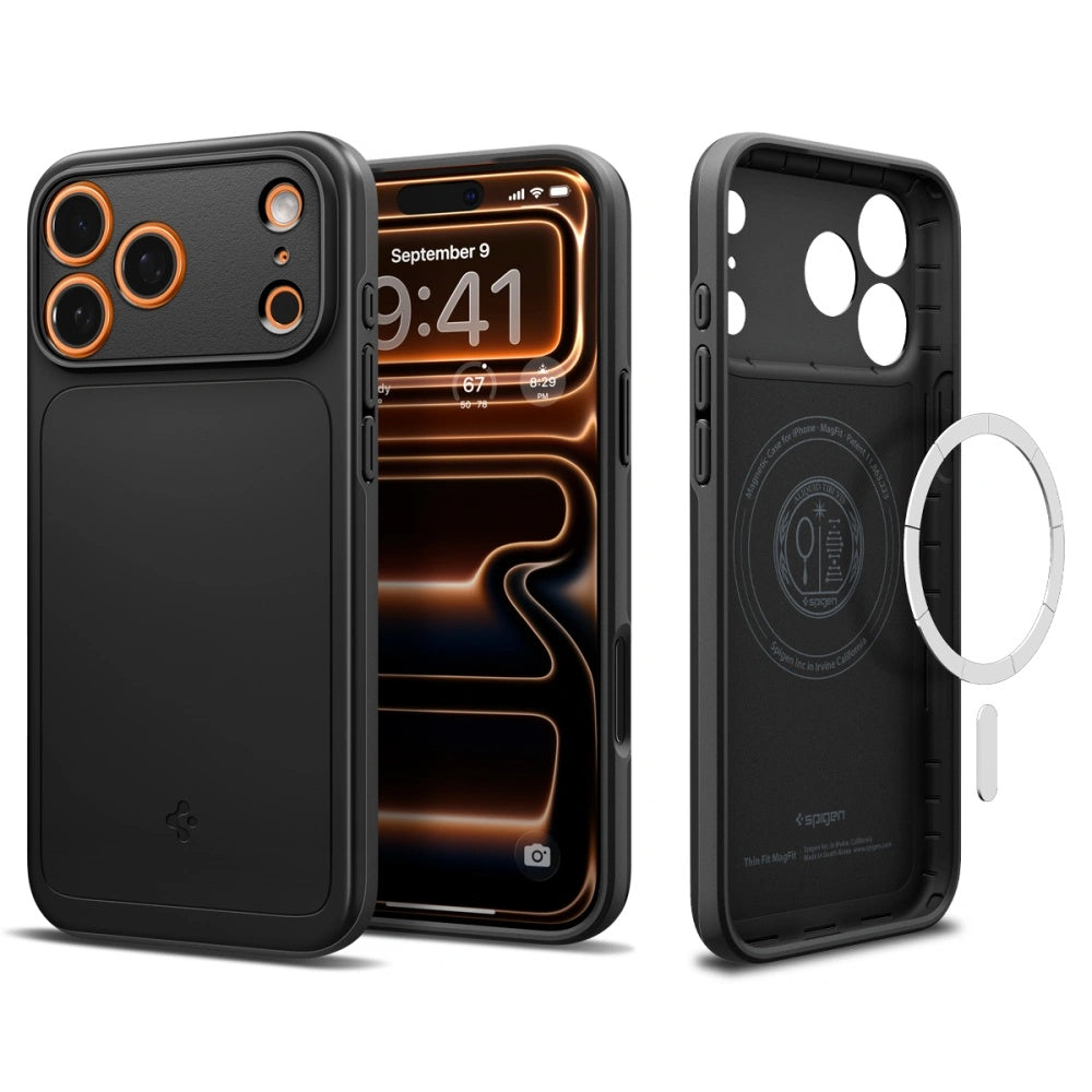 Husă Spigen Thin Fit MagSafe iPhone 17 Pro Max – Negru – imagine 1