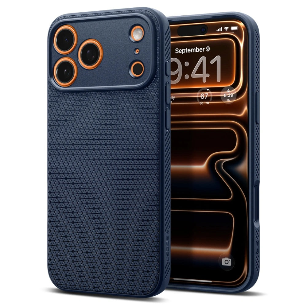 Husă Spigen Liquid Air iPhone 17 Pro – Bleumarin – imagine 11
