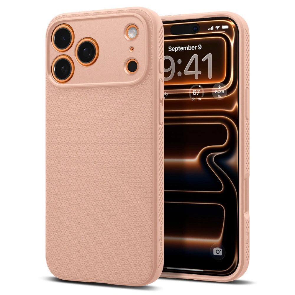 Husă Spigen Liquid Air iPhone 17 Pro Max – Rose Titanium (titan roz) – imagine 11