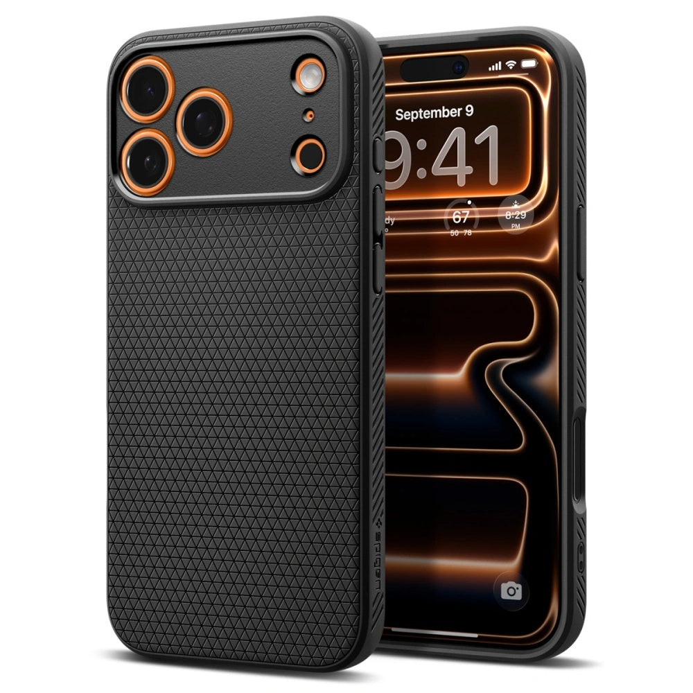 Husă Spigen Liquid Air iPhone 17 Pro Max – Negru mat – imagine 1