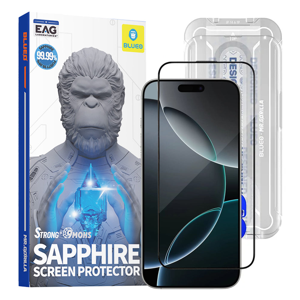 Folie sticlă Blueo Premium Sapphire 9H iPhone 18 Pro / 17 Pro / 17 – imagine 1 din 2