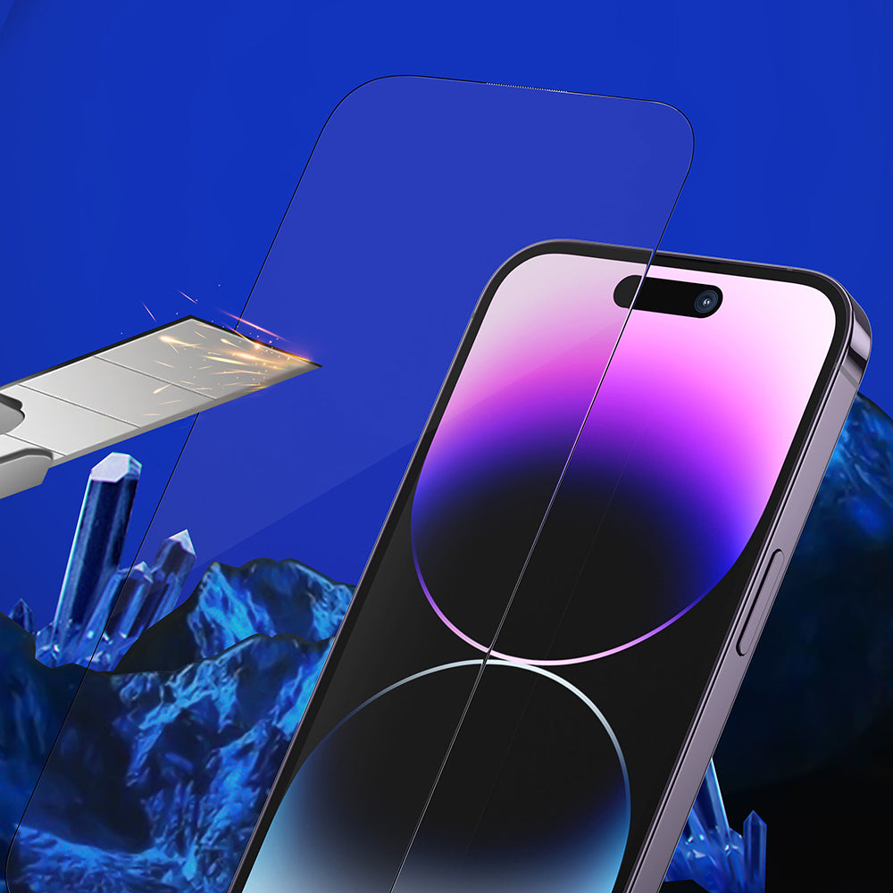 Folie privacy Blueo Sapphire 9H iPhone 17 Pro Max / 16 Pro Max – imagine 4 din 5