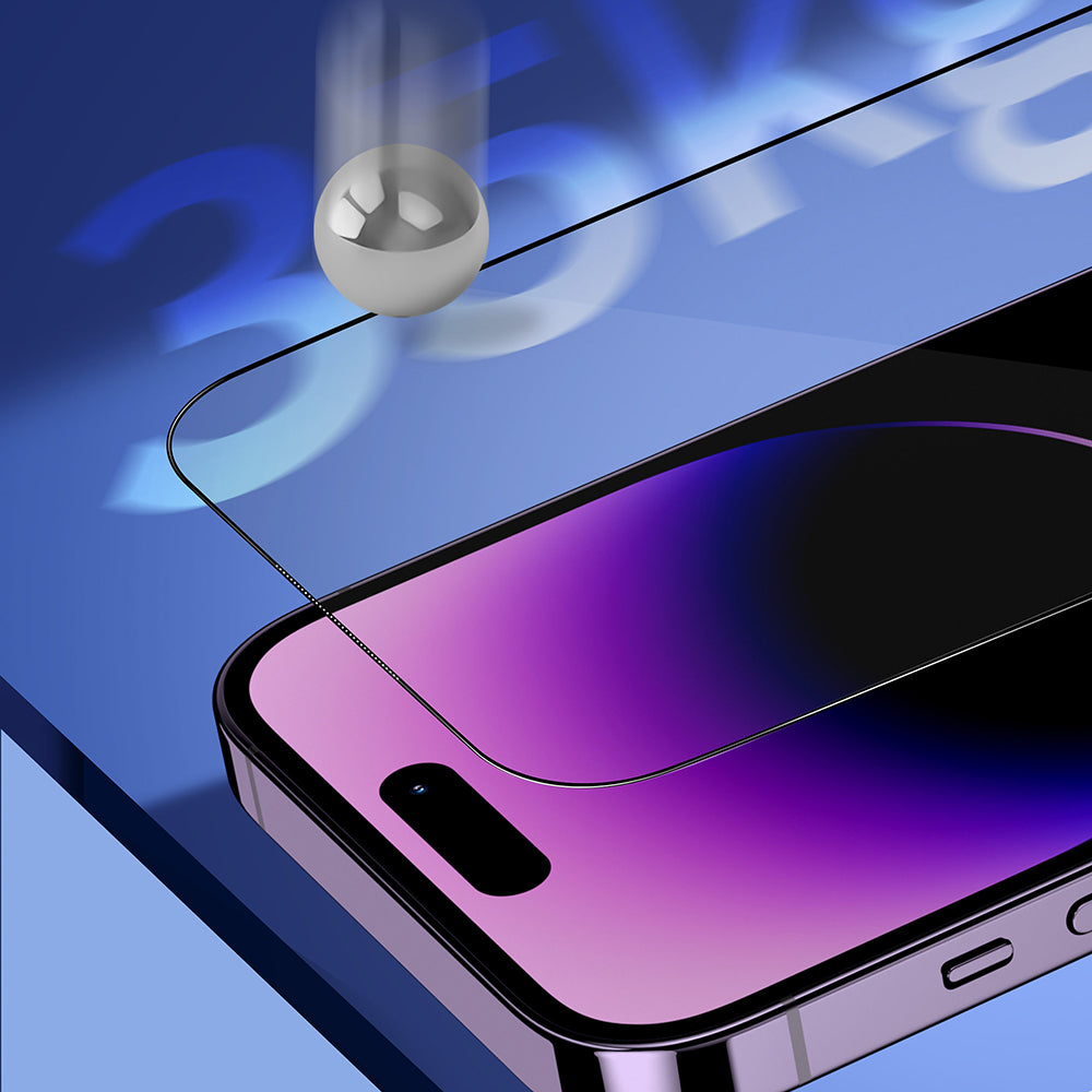 Folie privacy Blueo Sapphire 9H iPhone 17 Pro Max / 16 Pro Max – imagine 3 din 5