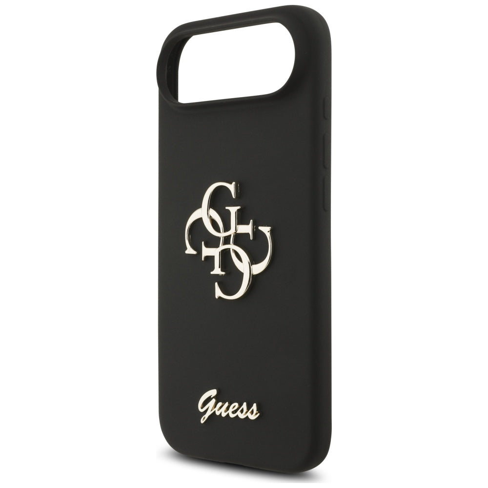 Husă Guess iPhone Air Silicone Big 4G Script, negru – imagine 3