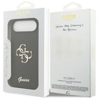 Husă Guess iPhone Air Silicone Big 4G Script, negru – imagine 7