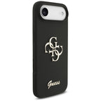 Husă Guess iPhone Air Silicone Big 4G Script, negru – imagine 2