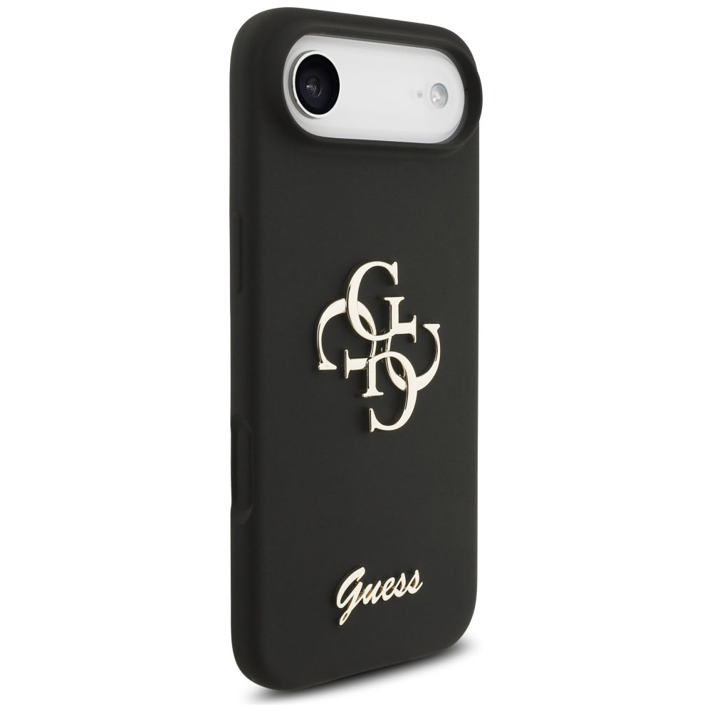 Husă Guess iPhone Air Silicone Big 4G Script, negru – imagine 2