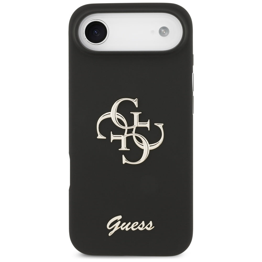 Husă Guess iPhone Air Silicone Big 4G Script, negru – imagine 1