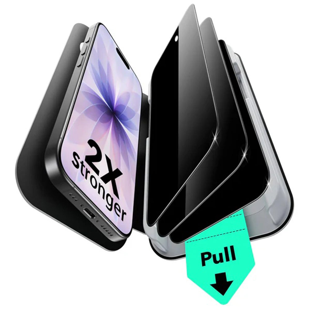 Folie privacy ESR UltraFit iPhone 17 / 16 Pro, set 3 buc. – imagine 1 din 2