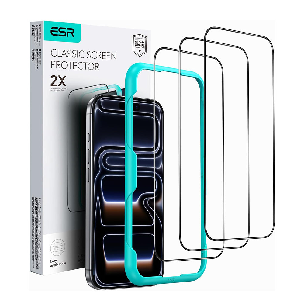 Folie sticlă ESR iPhone Air, set 3 buc. – imagine 1 din 2