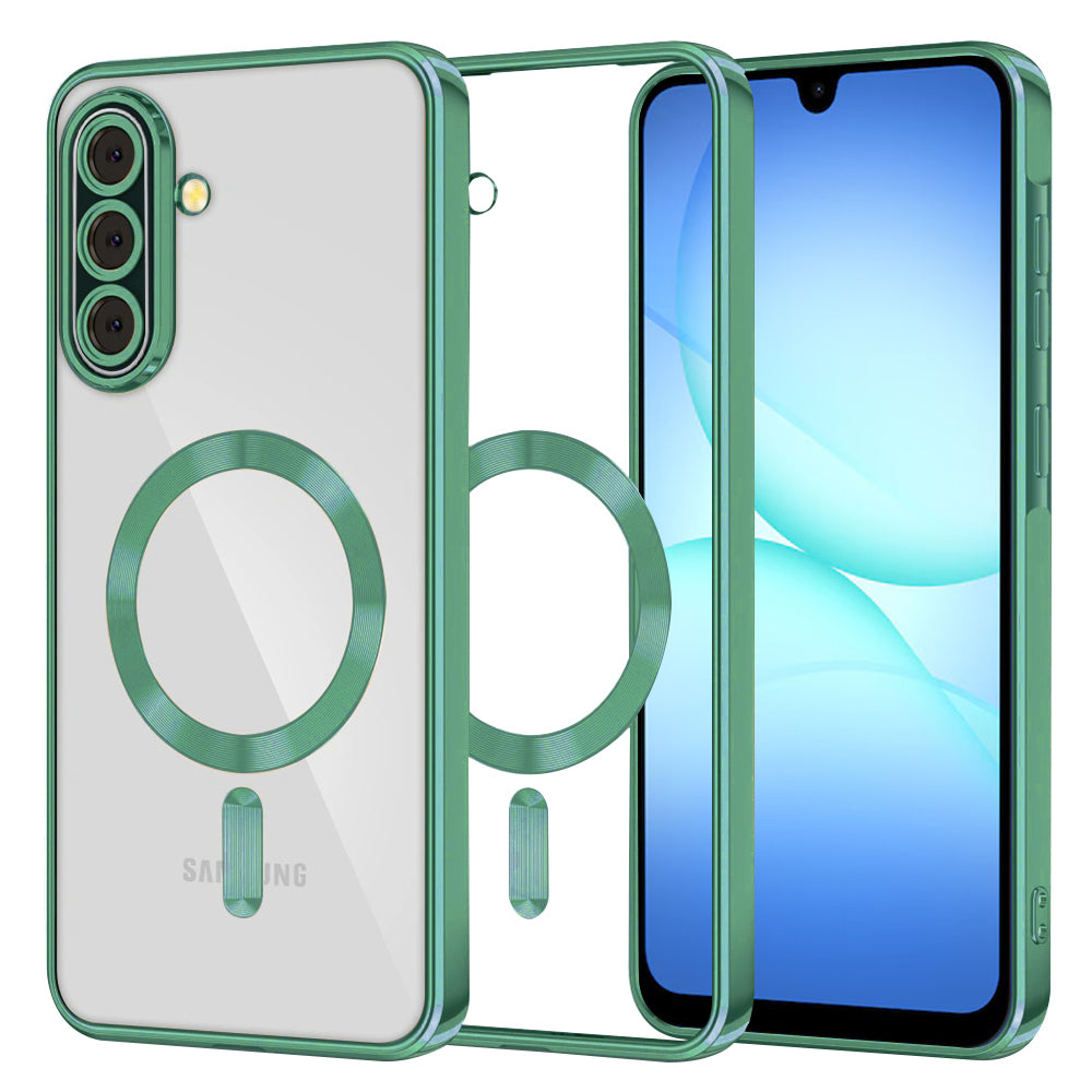 Husă transparentă Techsuit Luxury Crystal MagSafe Galaxy A17 5G – Verde deschis – imagine 8