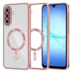 Husă transparentă Techsuit Luxury Crystal MagSafe Galaxy A17 5G – Roz – imagine 3