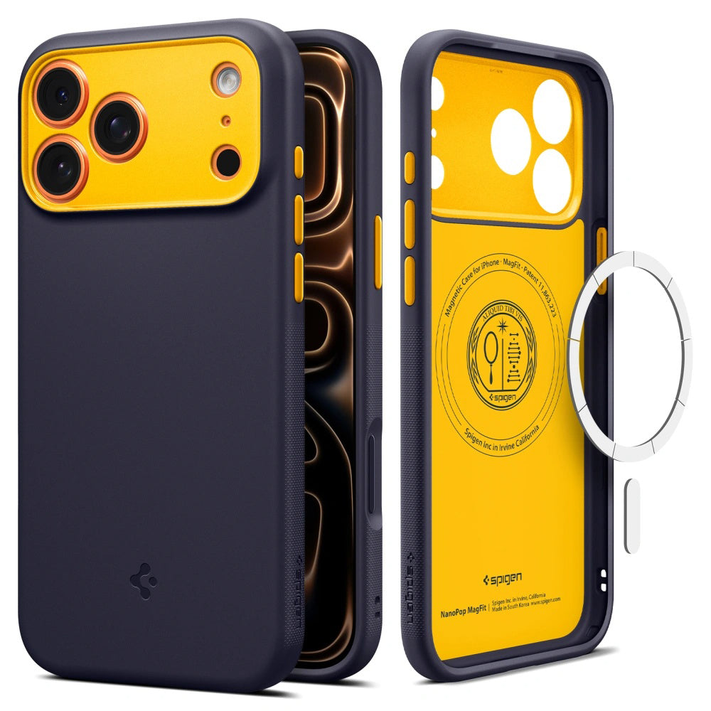 Husă Caseology Nano Pop MagSafe iPhone 17 Pro Max – Blueberry Navy (bleumarin) – imagine 7