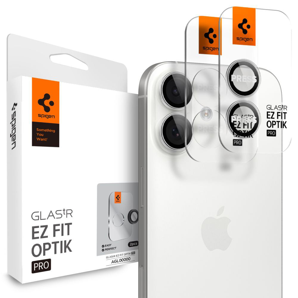 Protecție cameră Spigen Optik.tR EZ Fit Pro iPhone 17 / 16, 2 buc. – Argintiu – imagine 6 din 13