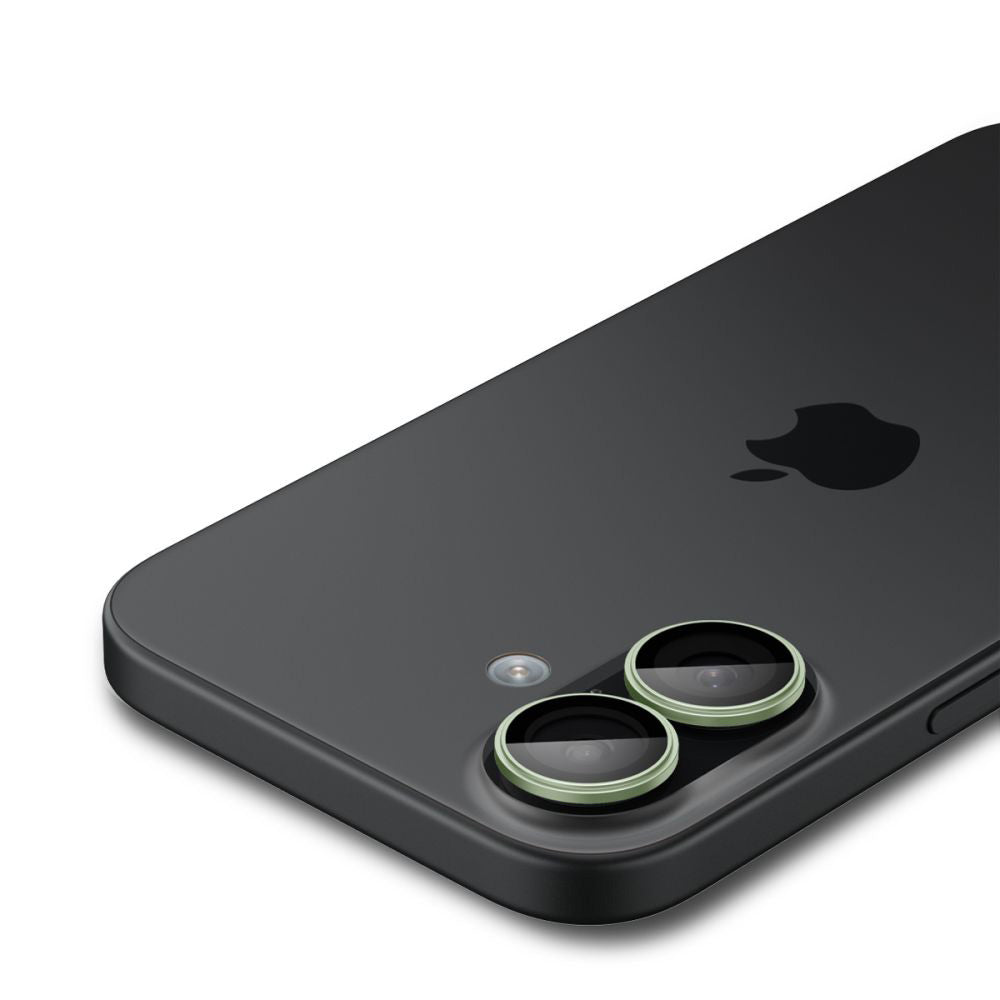 Protecție cameră Spigen Optik.tR EZ Fit Pro iPhone 17 / 16, 2 buc. – Verde – imagine 13 din 13