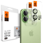 Protecție cameră Spigen Optik.tR EZ Fit Pro iPhone 17 / 16, 2 buc. – Verde – imagine 12 din 13