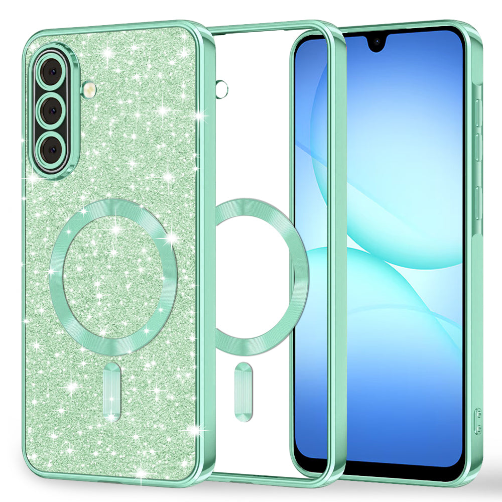 Husă Techsuit Luxury Glitter MagSafe Galaxy A17 5G – Verde deschis – imagine 8