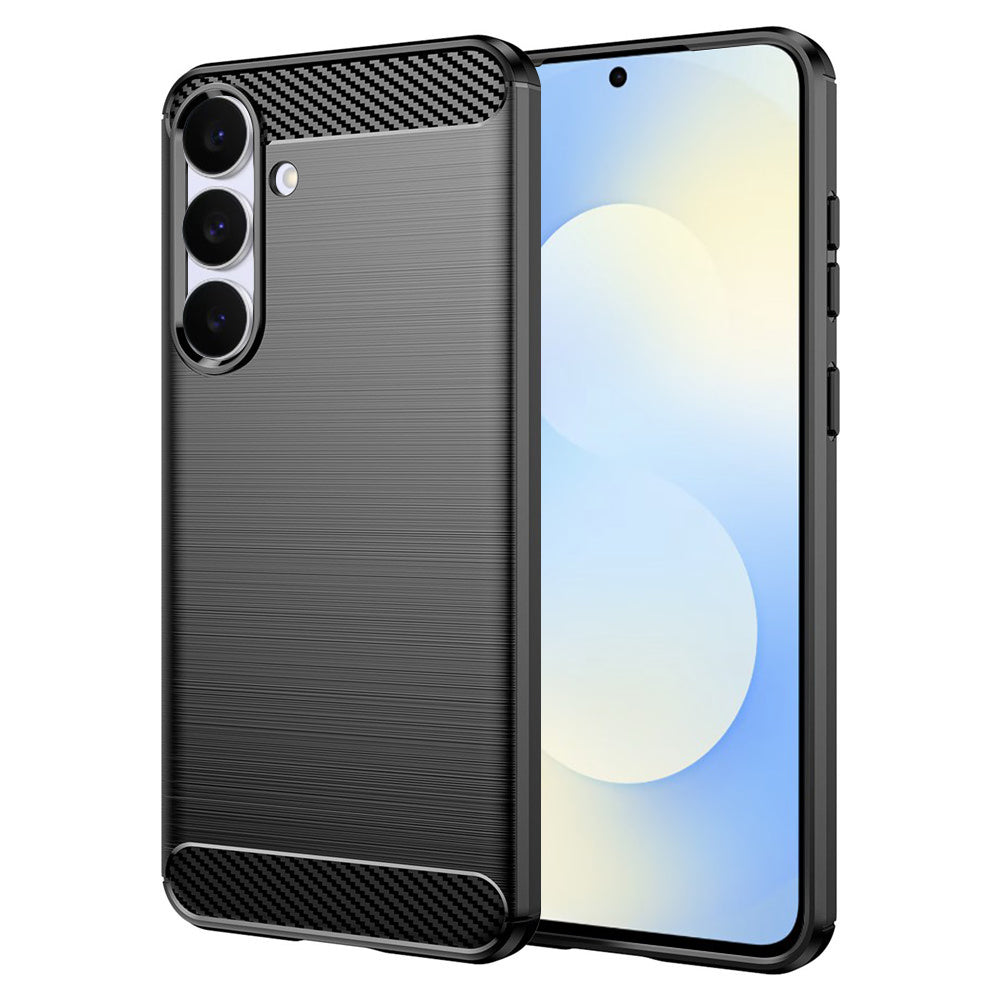 Husă Techsuit Carbon Silicone Galaxy S25 FE – imagine 1