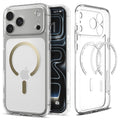 Husă Spigen Ultra Hybrid MagSafe iPhone 17 Pro – Transparent / Auriu – imagine 1