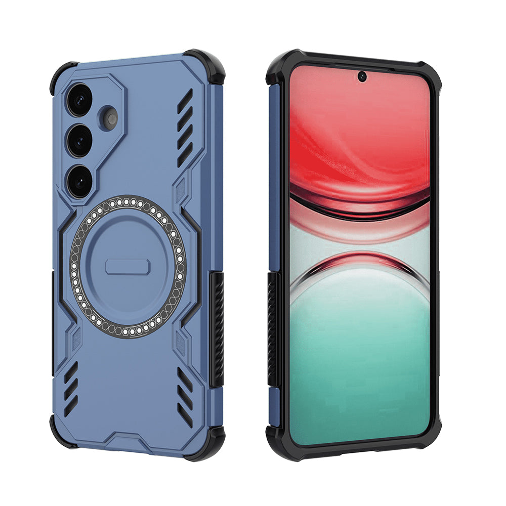 Husă Techsuit ArmorMag MagSafe Galaxy S25 FE – Albastru – imagine 7