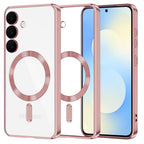 Husă transparentă Techsuit Luxury Crystal MagSafe Galaxy S25 FE – Roz – imagine 4