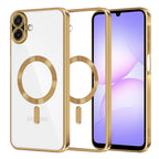Husă transparentă Techsuit Luxury Crystal MagSafe Galaxy A07 – Auriu – imagine 5
