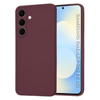 Husă din silicon Techsuit SoftFlex Galaxy S25 FE – Roșu prună – imagine 8