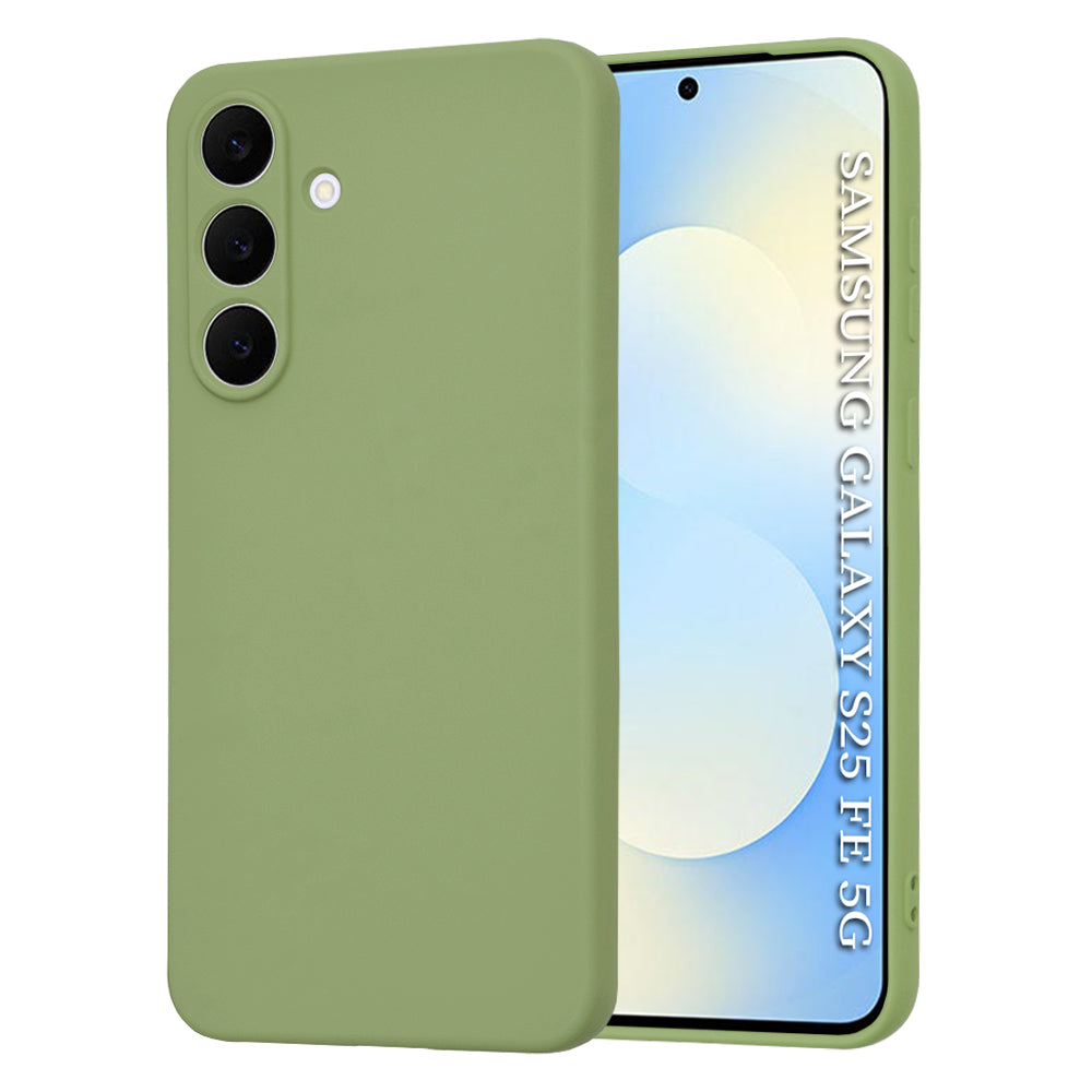 Husă din silicon Techsuit SoftFlex Galaxy S25 FE – Verde matcha – imagine 1