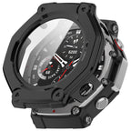 Husă cu folie Amazfit T-Rex 3 Techsuit Defense360 Pro, negru – imagine 1